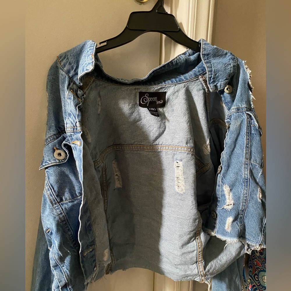 Blue denim tears jean jacket